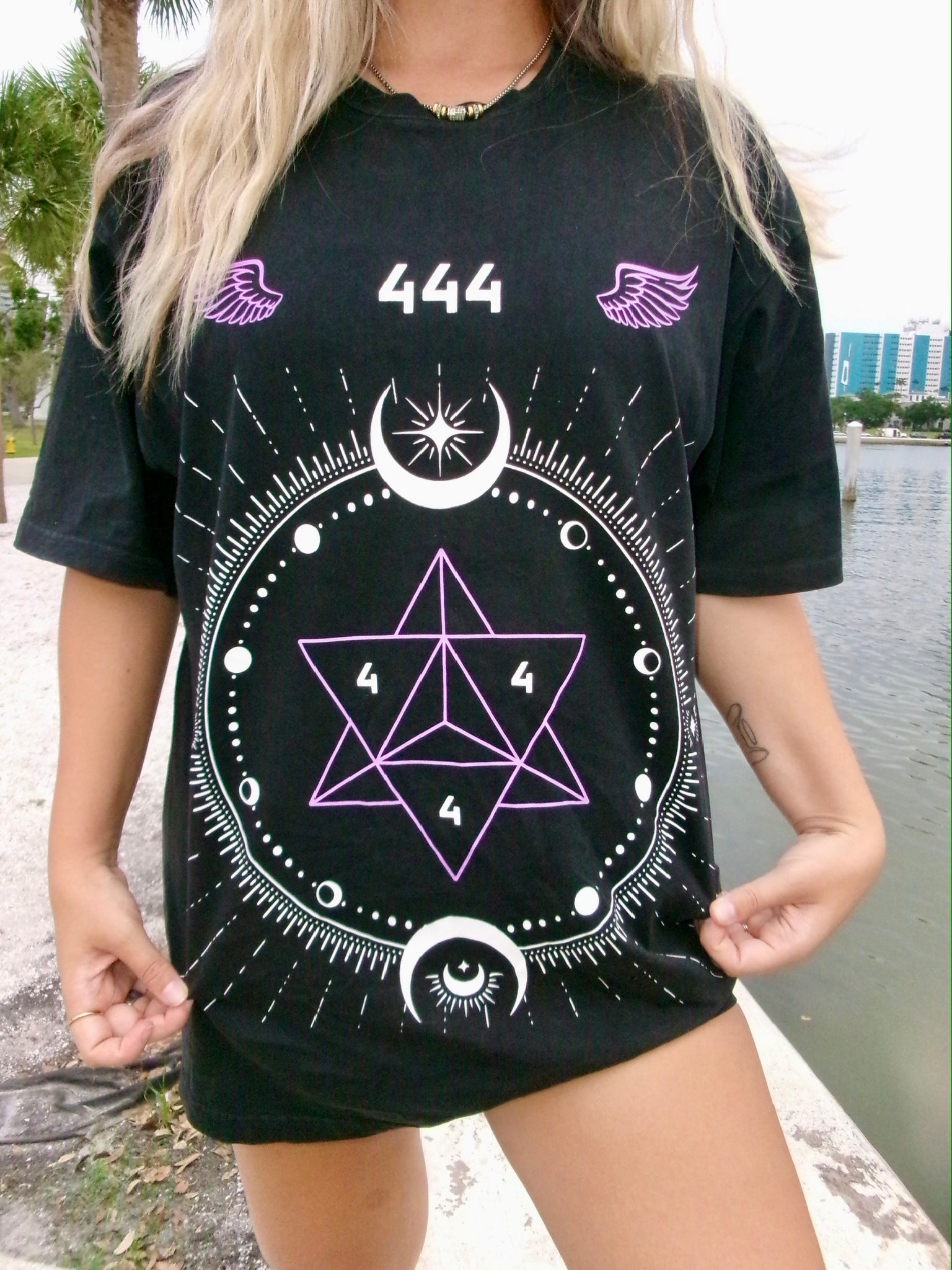 444 Oversized Acid Wash Tee