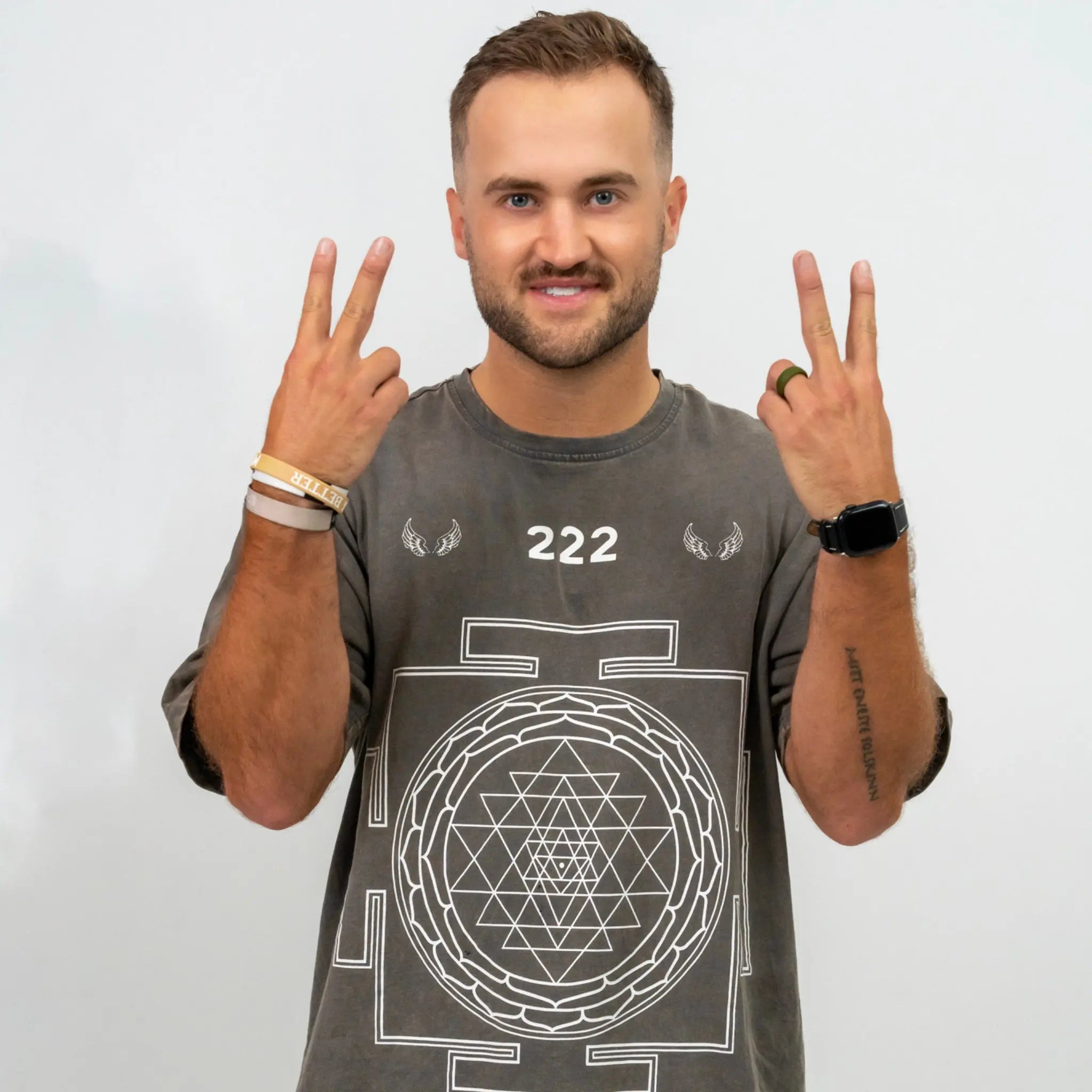 "222" ACID WASH OVERSIZED TEE MYB Apparel