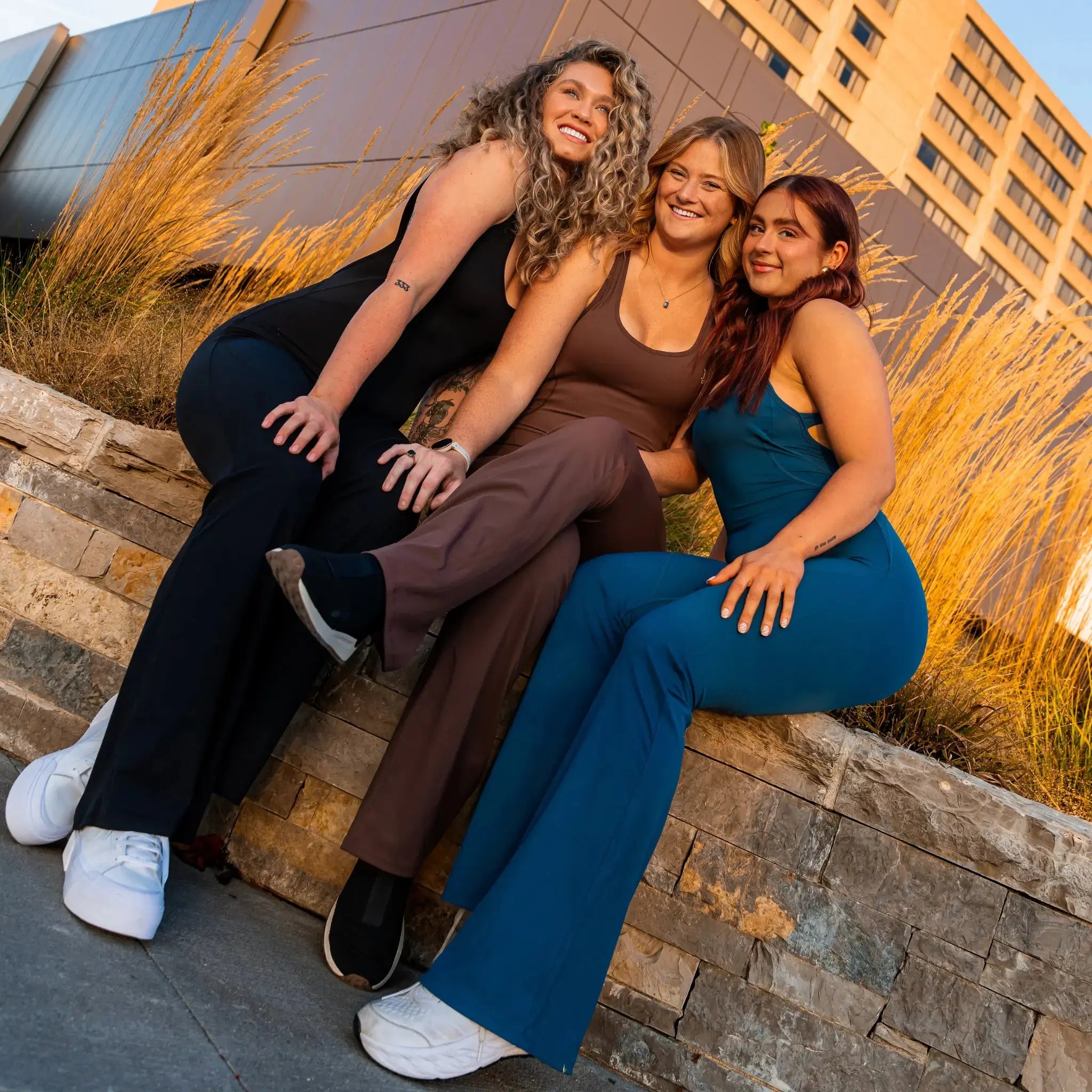 VITALITY FLARED JUMPSUIT - 30" MYB Apparel