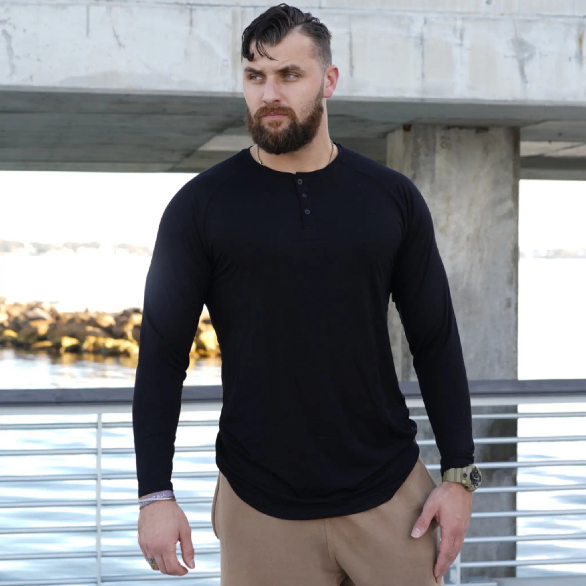 MODAL HENLEY MYB Apparel