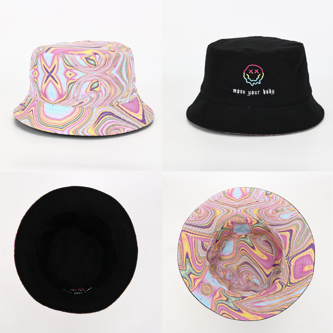 SMILE REVERSIBLE BUCKET HAT