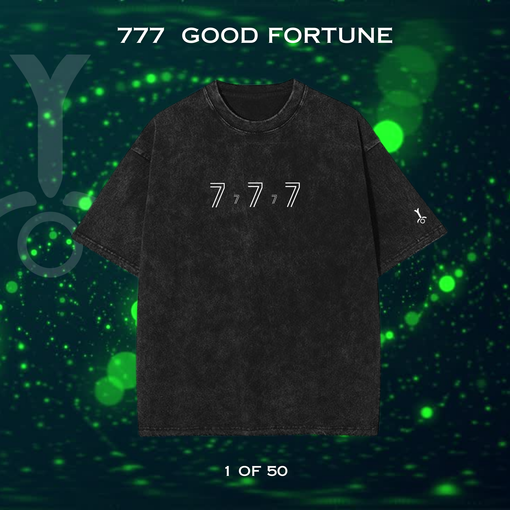 Signature 777 Acid Wash Oversized Tee