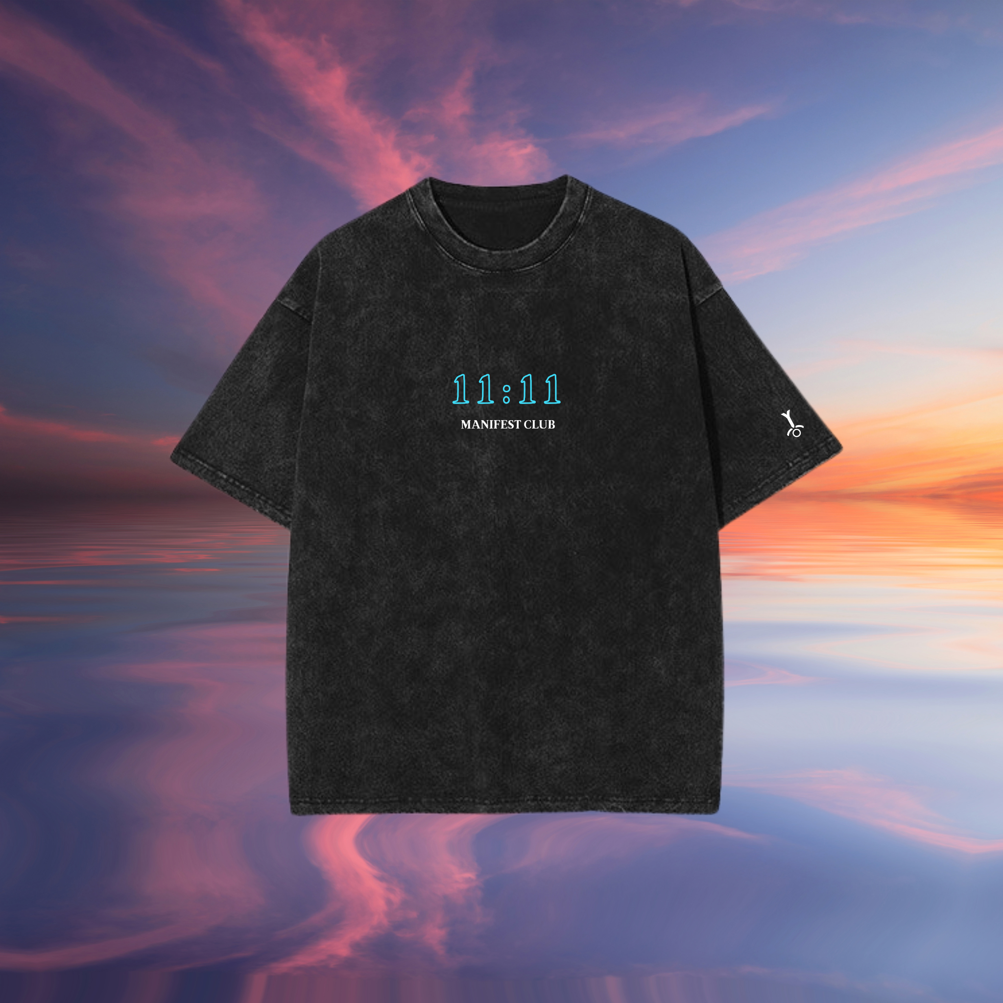 MANIFEST CLUB ACID WASH OVERSIZED TEE 003