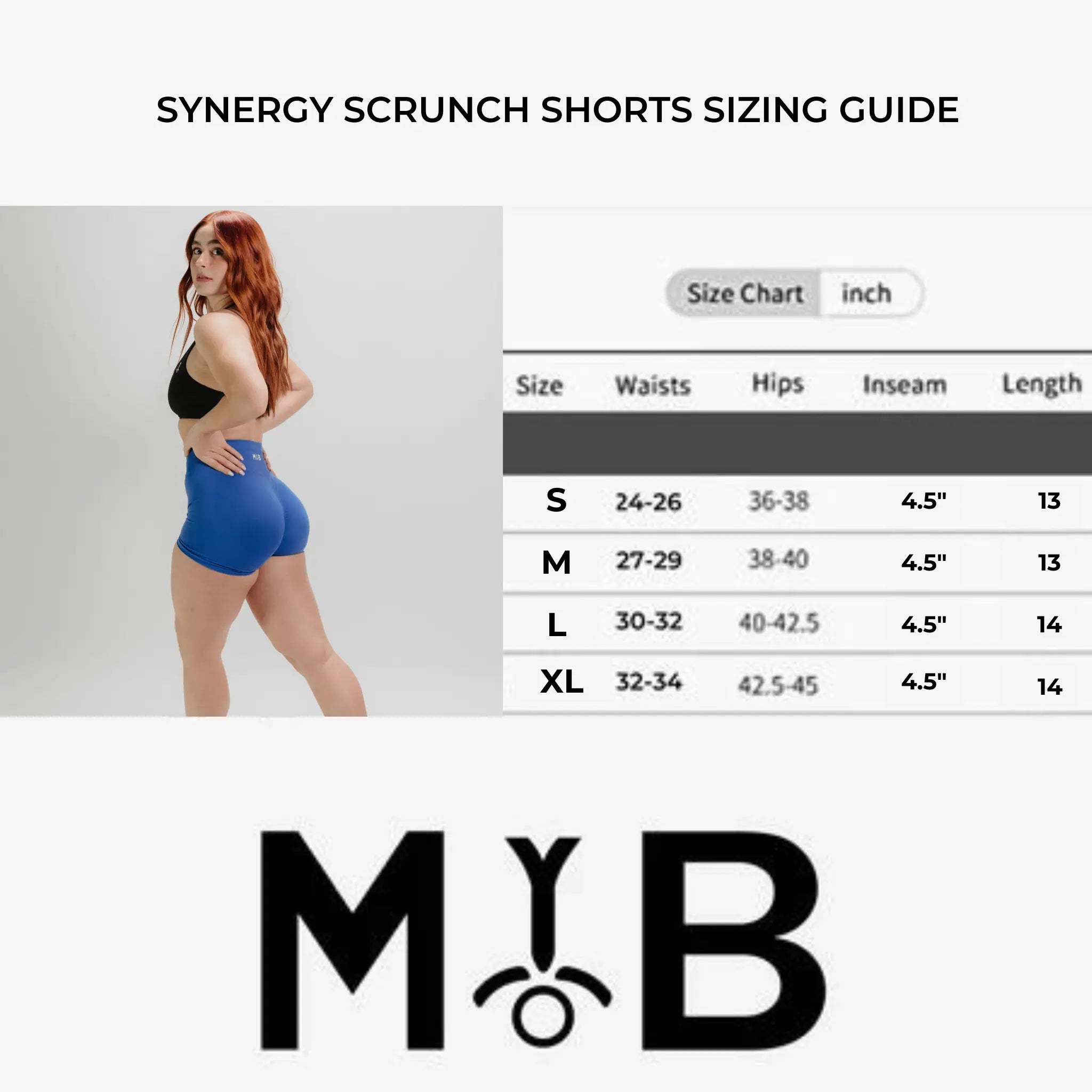 SYNERGY SCRUNCH SHORTS 4.5" MYB Apparel