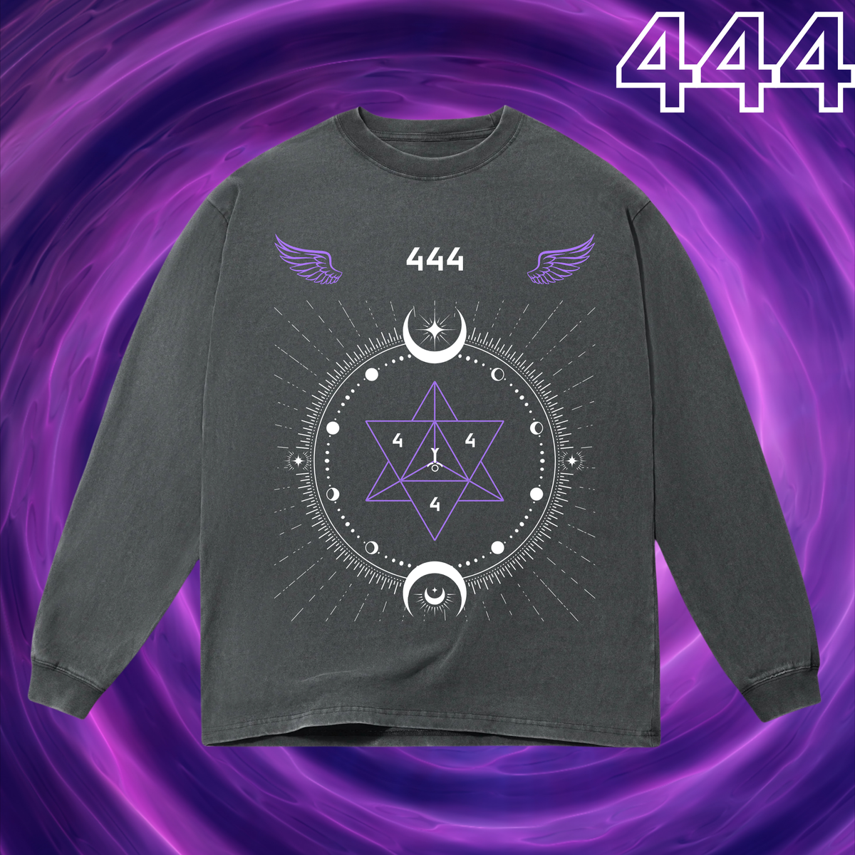 Oversized Long Sleeve Box Tee - 444