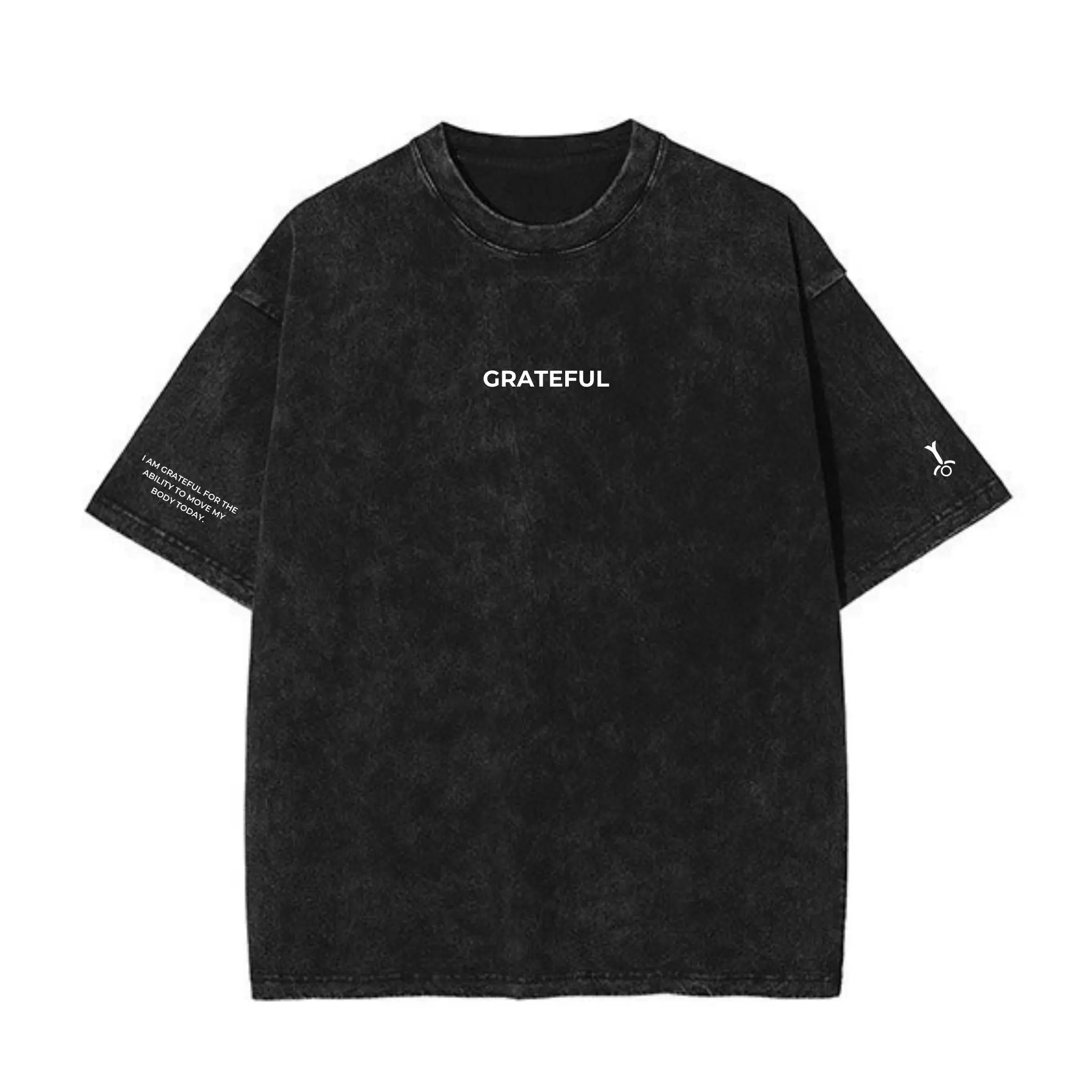 "GRATEFUL" OVERSIZED ACID WASH TEE MYB Apparel