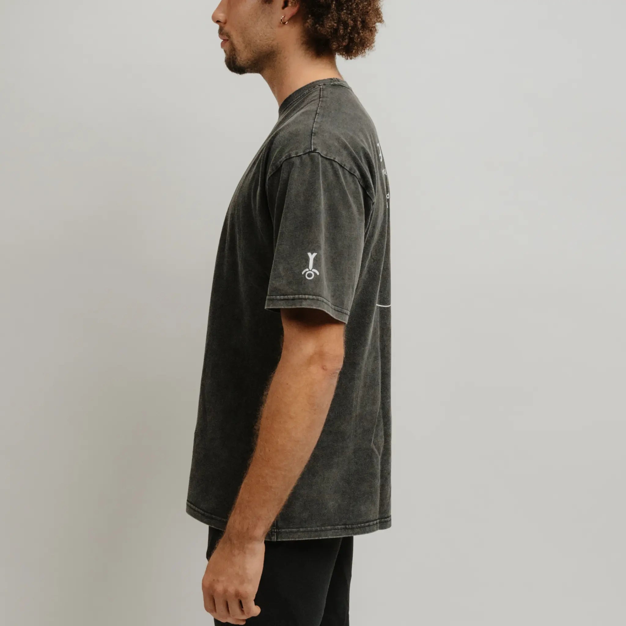 acid wash oversized tee