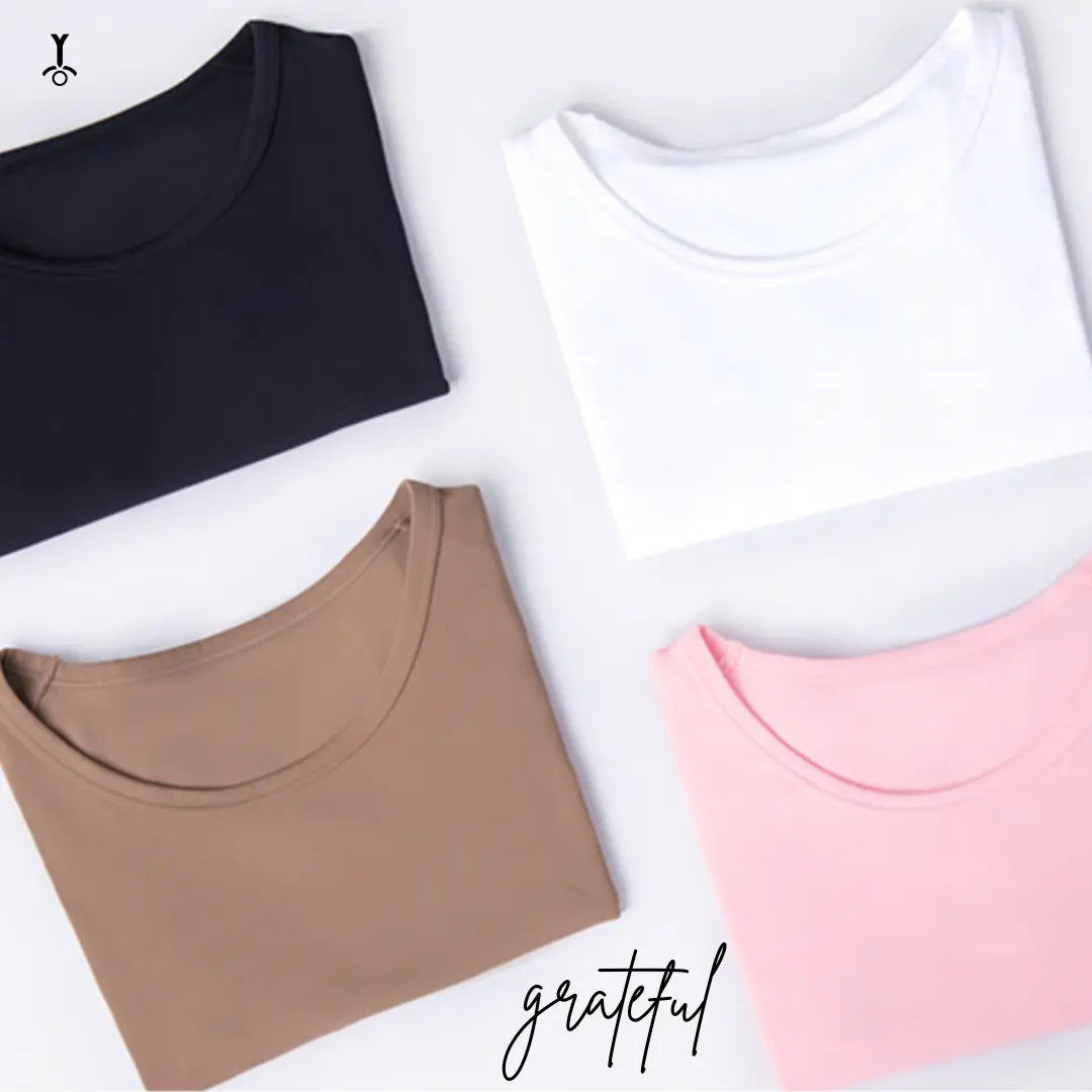 LYCRA FITTED CROP TEE