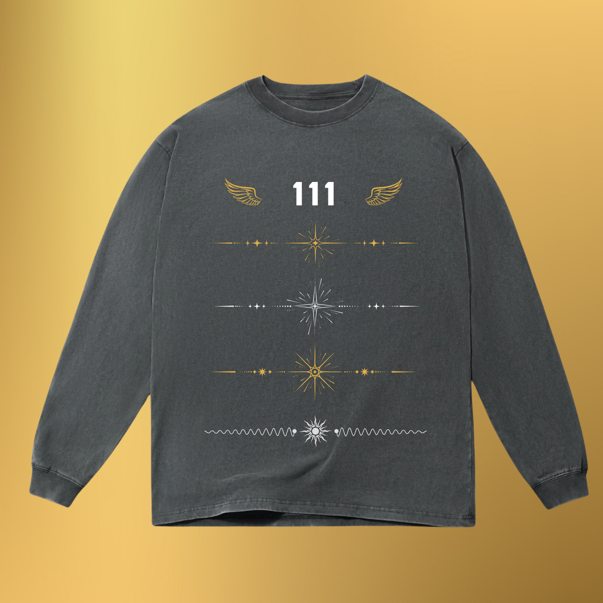 Oversized Long Sleeve Box Tee - 111