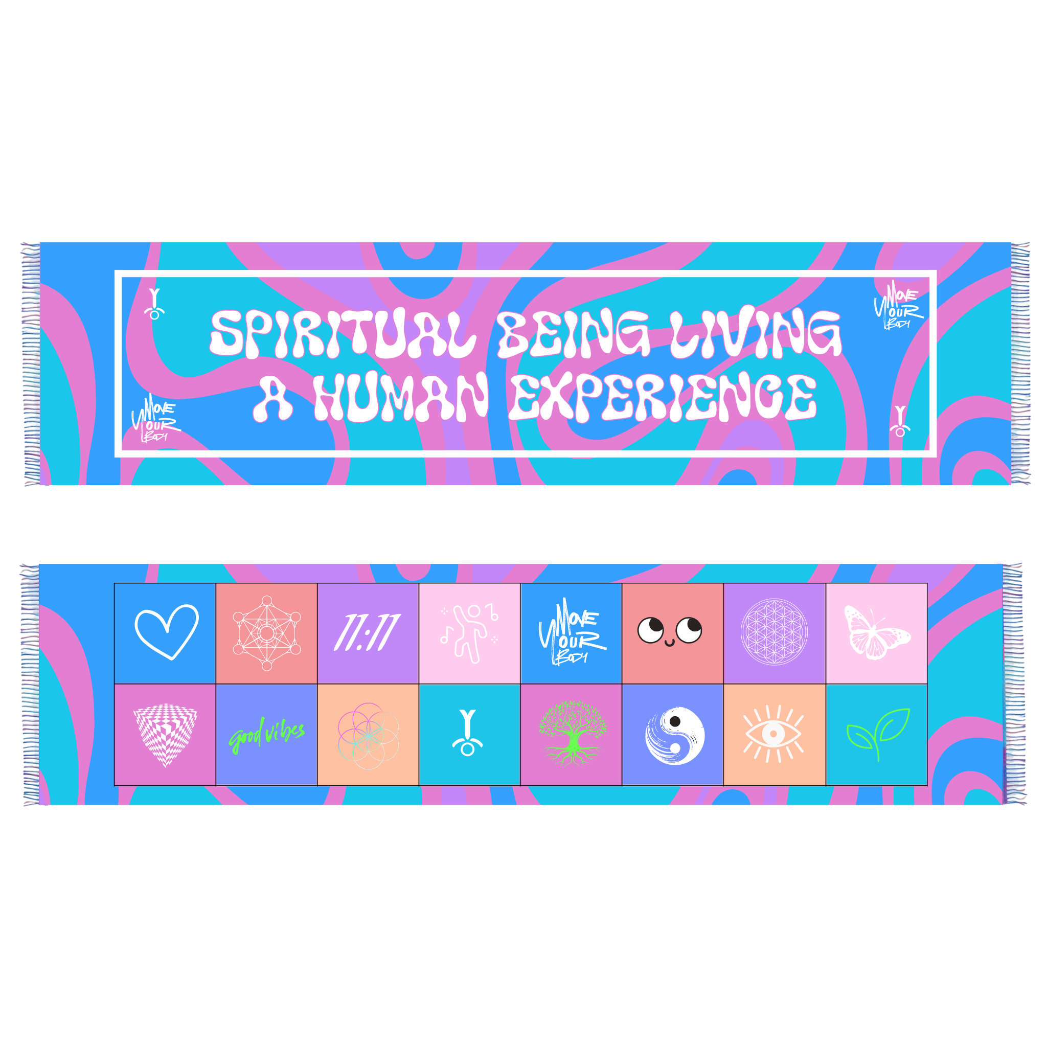 SPIRITUAL BEING REVERSIBLE PASHMINA