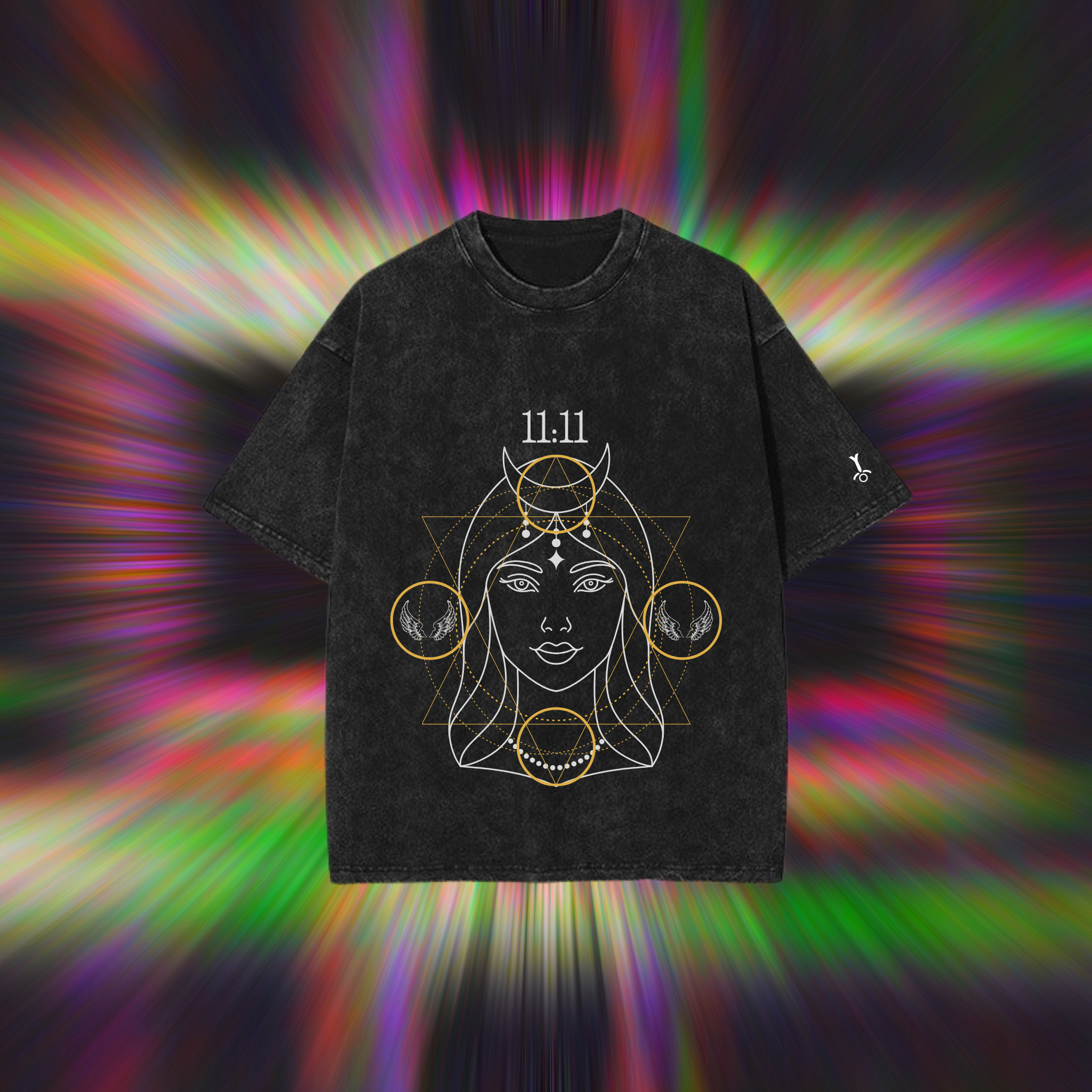 Classic 11:11 Oversized Acid Wash Tee