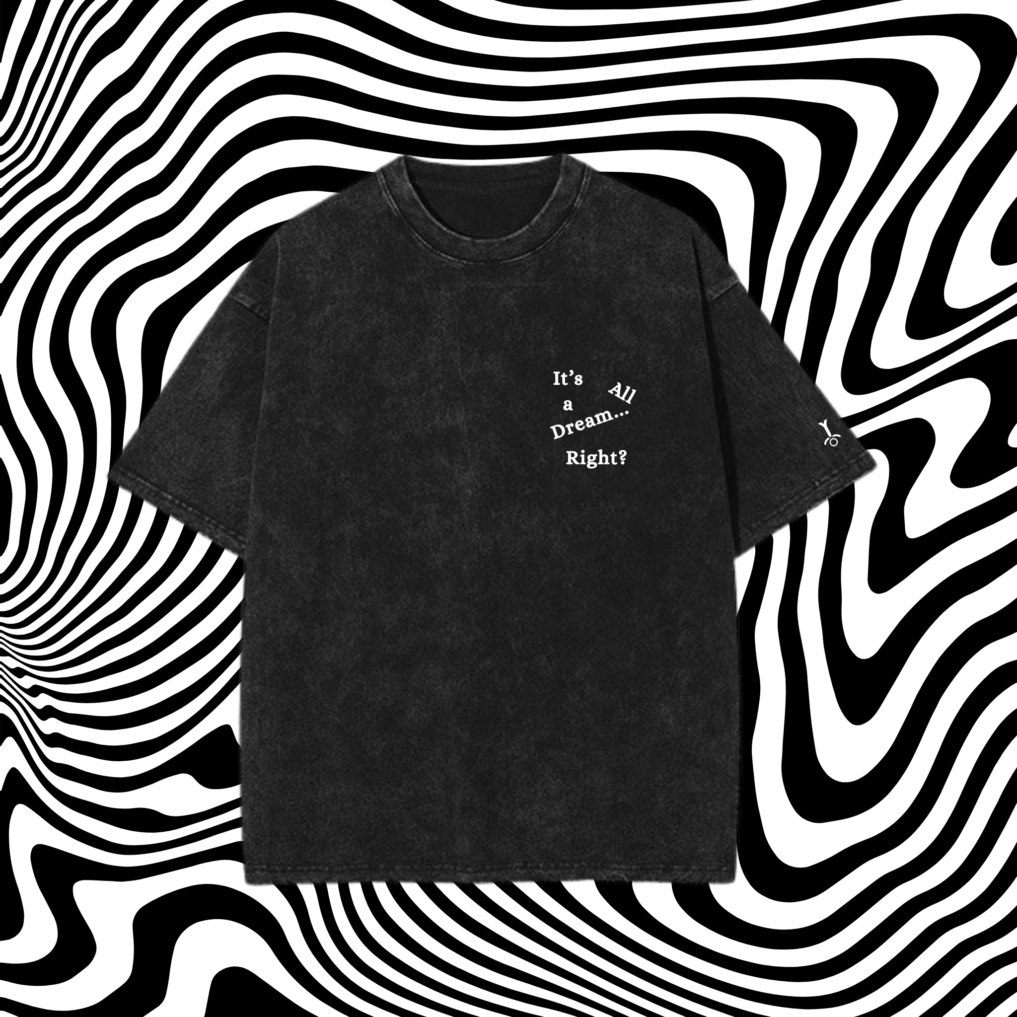 WONDERLAND ACID WASH OVERSIZED TEE 004