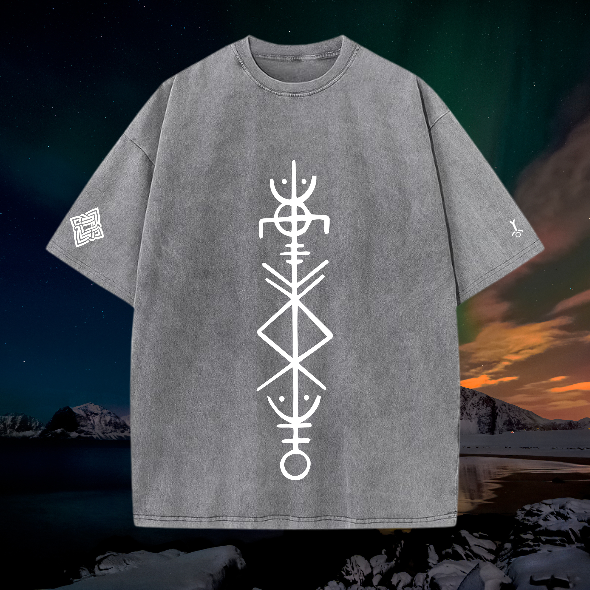 NORDIC RUNE OVERSIZED TEE 006