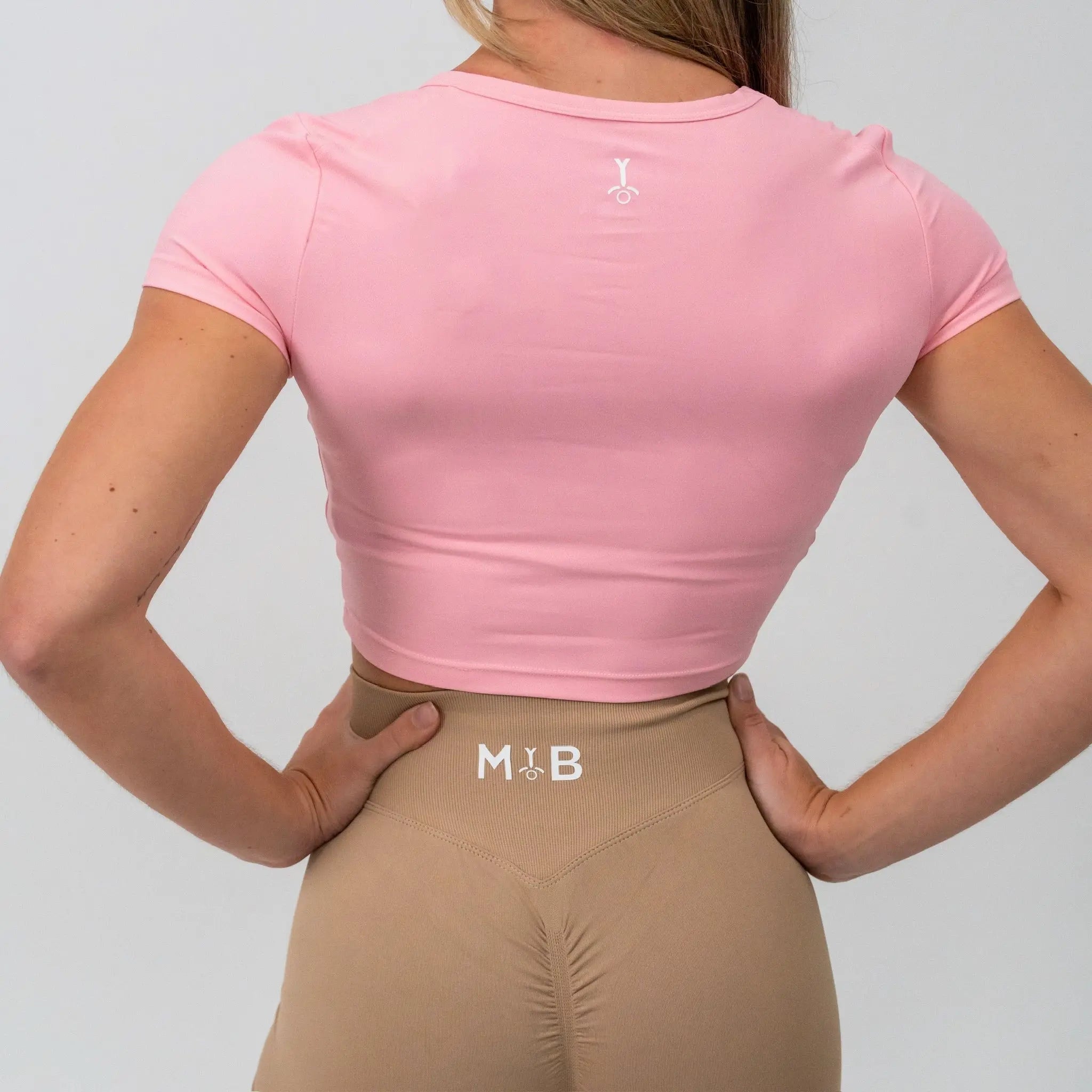 LYCRA FITTED CROP TEE MYB Apparel