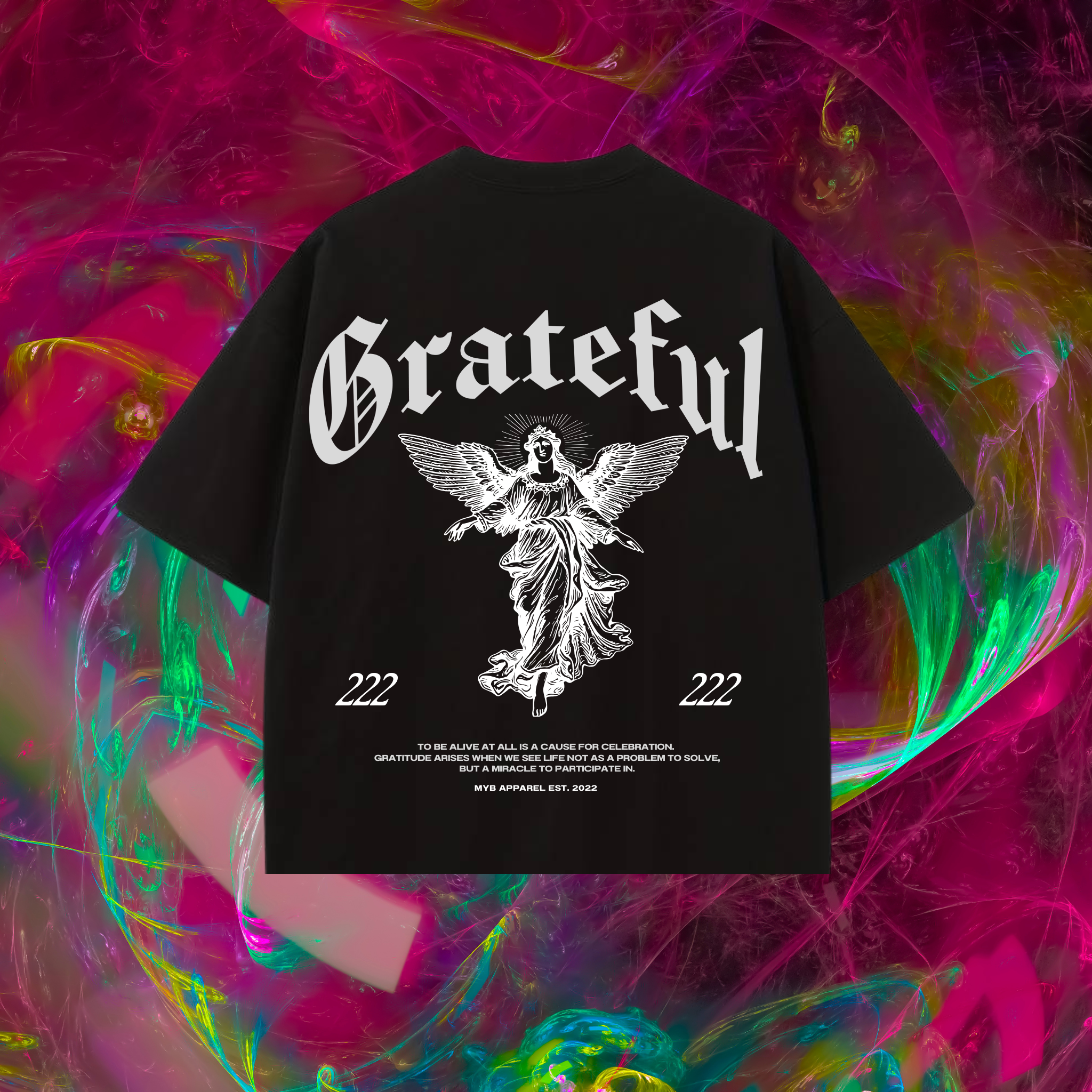 Frequency Oversized Crop Tee - Grateful