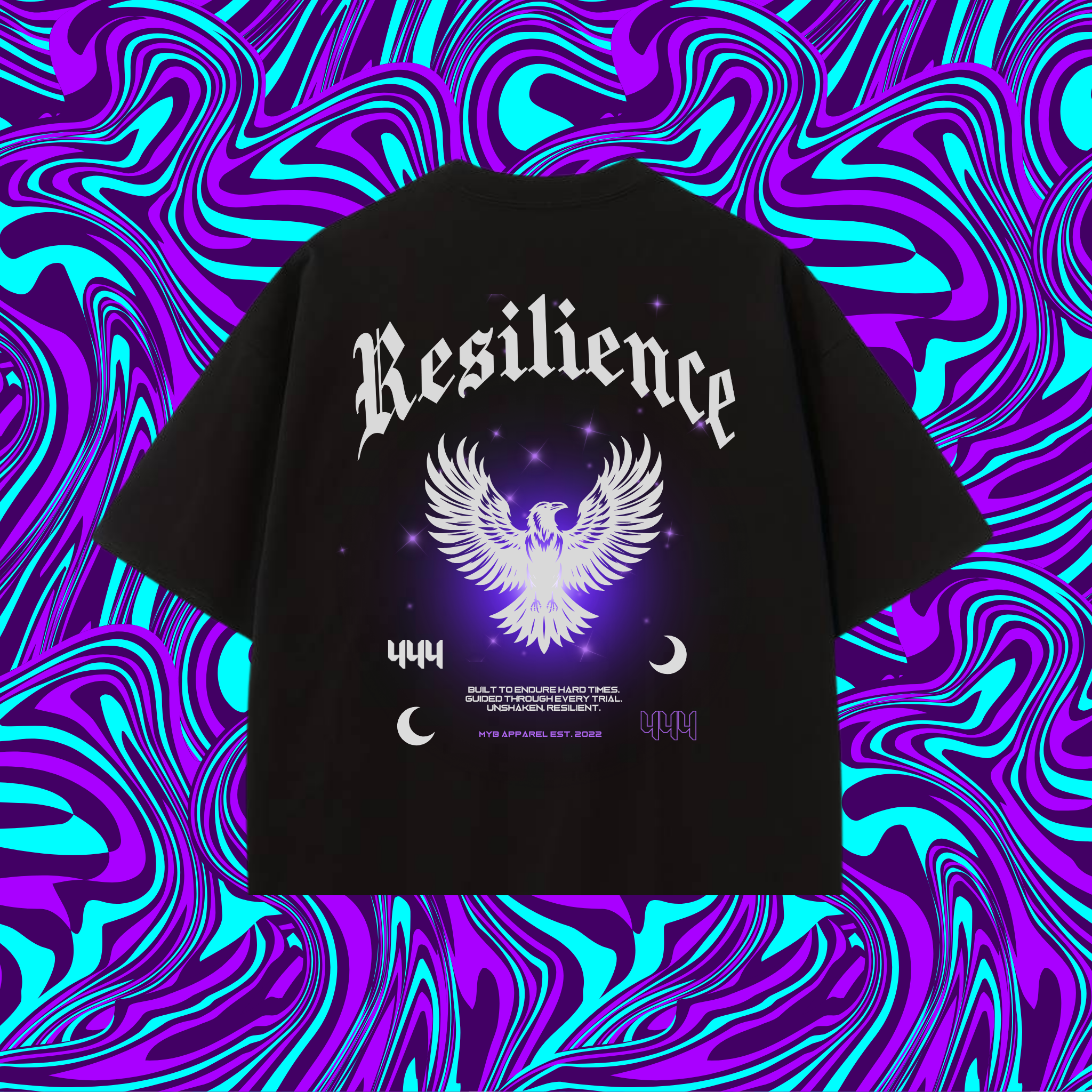 Frequency Oversized Cropped Tee - RESILIENCE