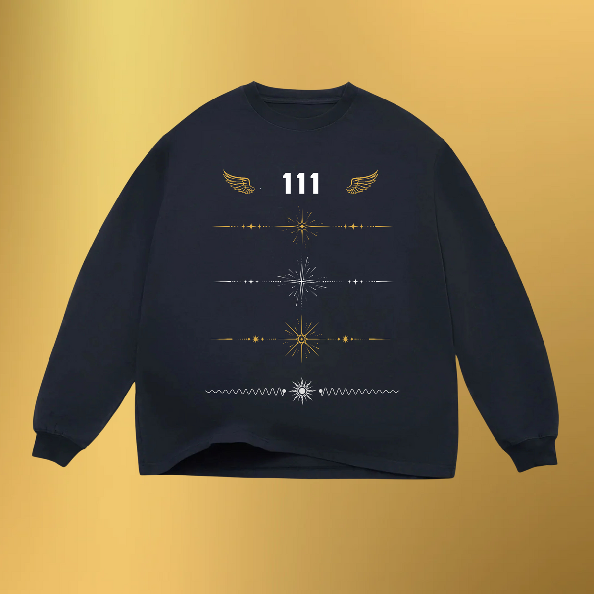 Oversized Long Sleeve Box Tee - 111
