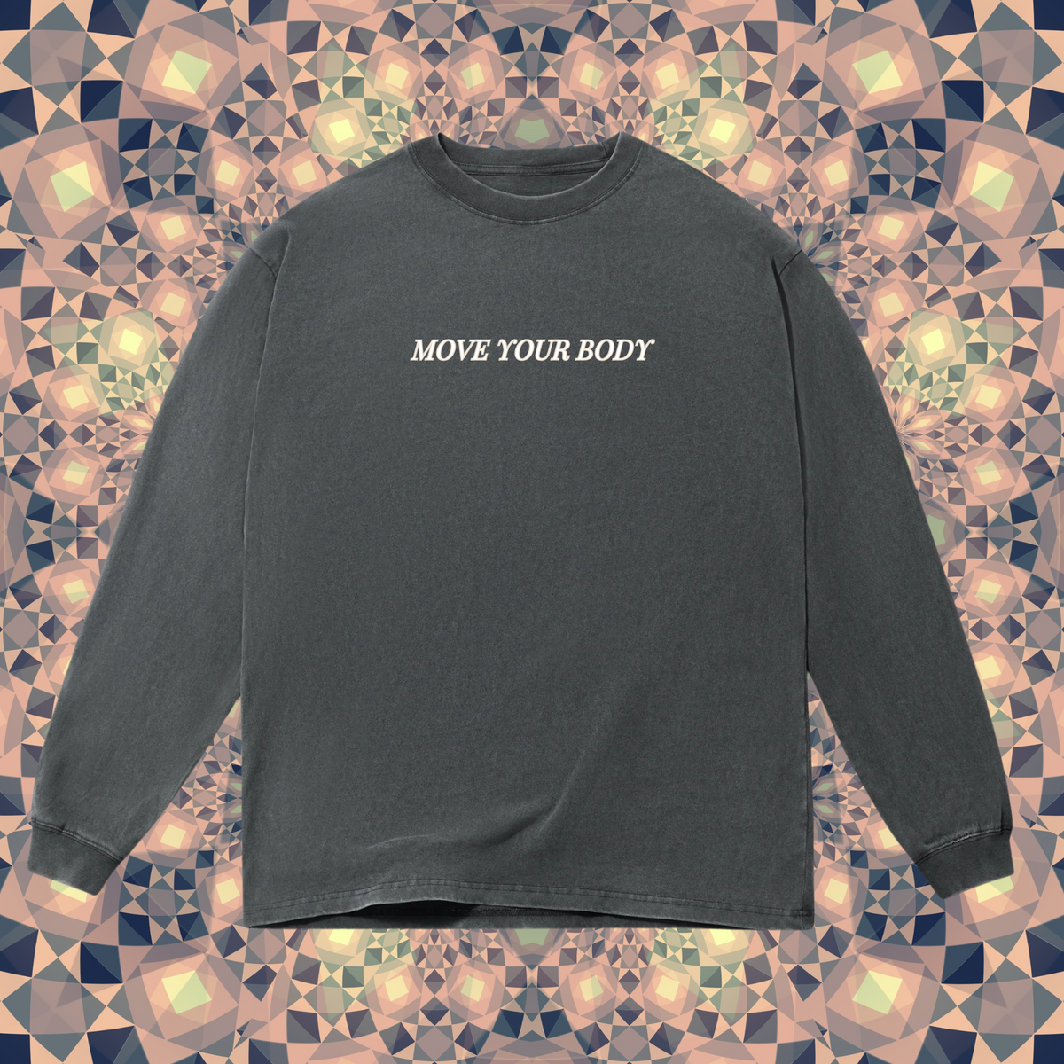Oversized Long Sleeve Box Tee - GRATEFUL