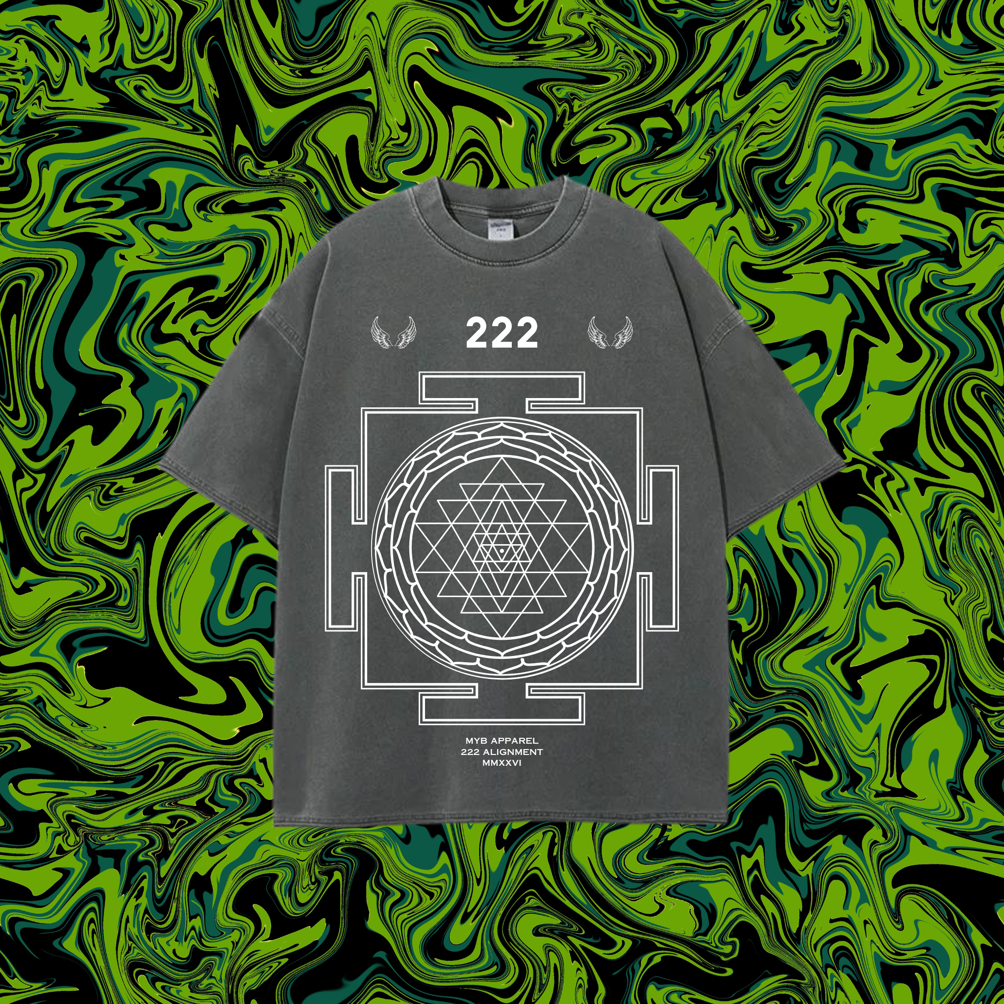 Signature 222 OVERSIZED Acid Wash Tee V2