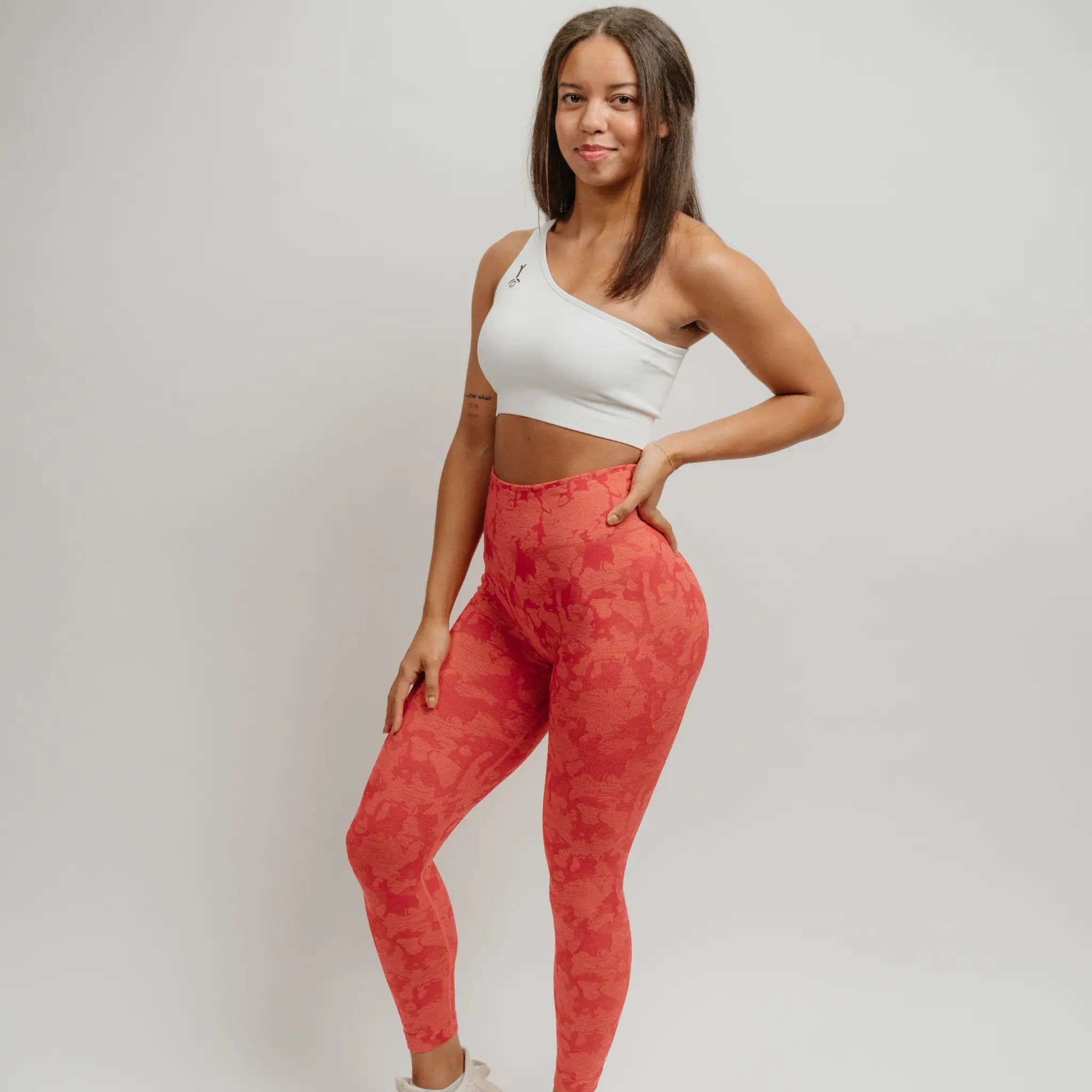 Camo leggings that also have a scrunch